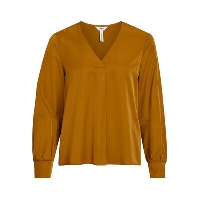 OBJEILEEN L/S V-NECK TOP NOOS Tapenade