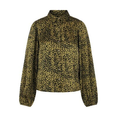 PCDANNI LS SHIRT D2D Black/OLIVE