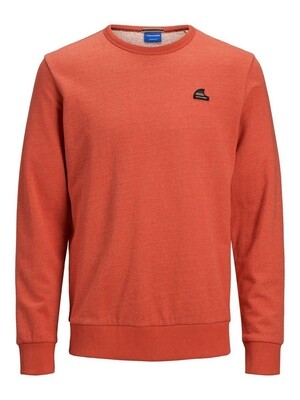 JORFRANKIE SWEAT CREW NECK Chili/SLIM