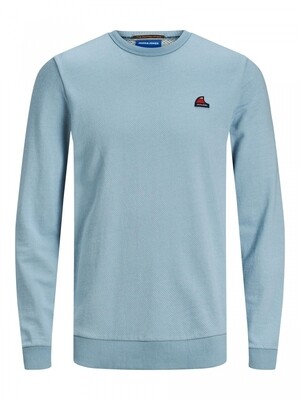 JORFRANKIE SWEAT CREW NECK Ashley Blue/SLIM