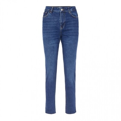 PCNIMA STRAIGHT HW CR DB332 BC Dark Blue Denim