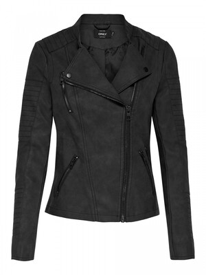 ONLAVA FAUX LEATHER BIKER OTW NOOS Black