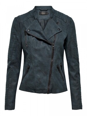 ONLAVA FAUX LEATHER BIKER OTW NOOS Dark Navy