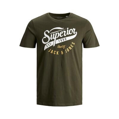 JJELOGO TEE SS O-NECK 2 COL AW20 NOOS Forest Night/SLIM