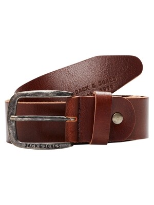 JACPAUL LEATHER BELT NOOS COFFEE