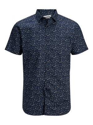 JPRBLABLACKBURN SHIRT S/S SU20 Navy Blazer/KNIT FIT
