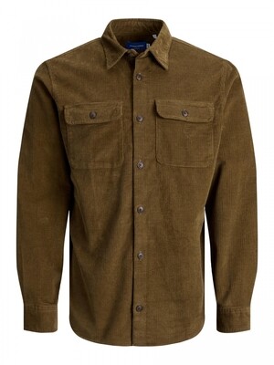 JORDARREN CORD OVERSHIRT LS Desert Palm//COMFORT
