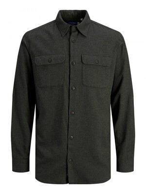 JORDARREN JAXON SHIRT LS Martini Olive-COMFORT