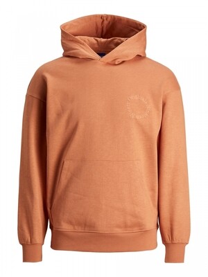 JORCLASSY EMB SWEAT HOOD Raw Sienna/RELAXED