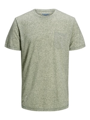 JORLINUS TEE SS CREW NECK Green Milieu/SLIM