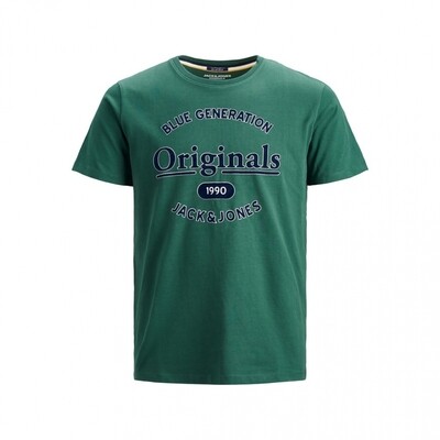 JOR LARS TEE SSCREW NECK Trekking Green/REG.