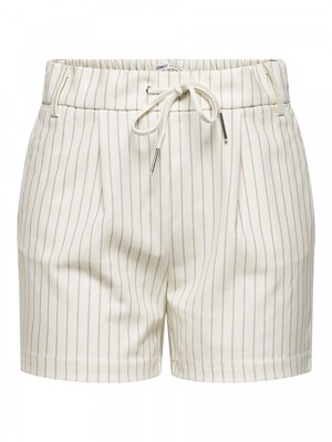 ONLPOPTRASH RUSH STRIPE SHORTS PNT Cloud Dancer-Black