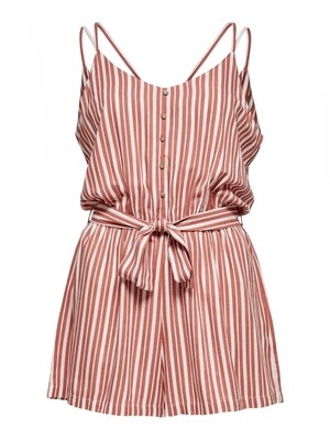ONLMINT S/L PLAYSUIT WVN Cloud Dancer/FEMME