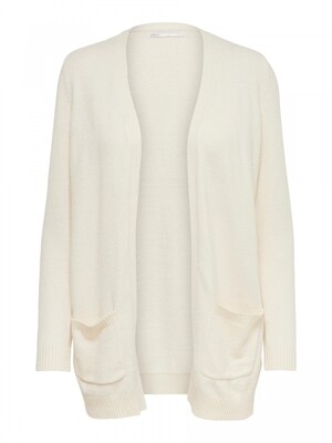 ONLLESLY L/S OPEN CARDIGAN KNT NOOS Whitecap Gray/W. MEL