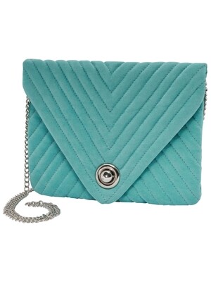 ONLZAMLA VELVET CLUTCH ACC Bristol Blue