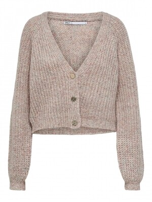 ONLFELICIA LIFE L/S CARDIGAN CC KNT Sepia Rose/W. MELANG