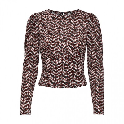 ONLPELLA L/S PUFF TOP JRS Black/DocksZIGZAG
