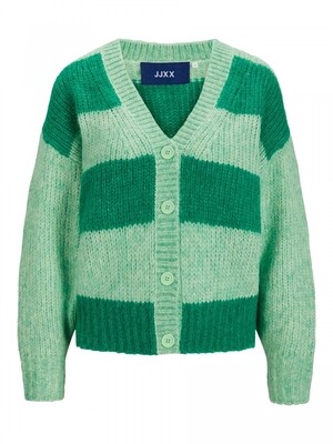 JXBONNIE LS CARDIGAN KNIT LN Absinthe Green/w.Jol