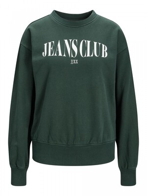 JXBEATRICE LS LOOSE VINT SWEAT NOOS Sycamore/BRIGHT WHIT