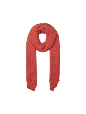 PCDACE LONG WOOL SCARF NOOS Cranberry