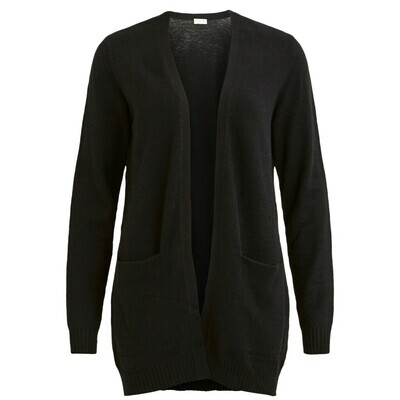 VIRIL OPEN L/S KNIT CARDIGAN - NOOS Black