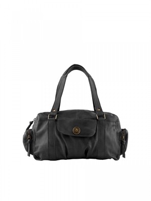 PCTOTALLY ROYAL LEATHER SMALL BAG Black