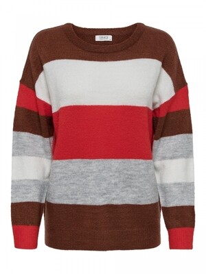 JDYNORA TREATS L/S NOOS PULLOVER KNT smoked paprika