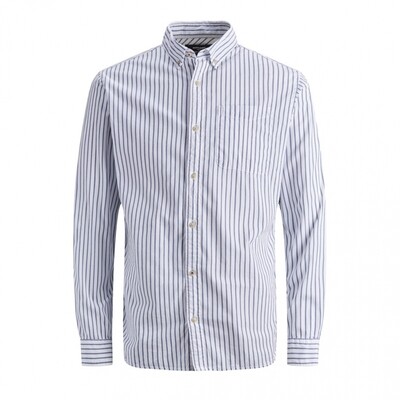 JPR BLUWYATT SHIRT L/S ONE POCKET Chambray Blue// SLIM