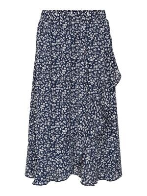 ONLCARLY FLOUNCE LONG SKIRT WVN NOOS Night Sky-NIGHT SKY W. CLOUD D