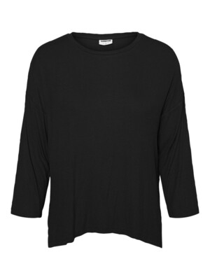 NMHENLEY 3/4 SLEEVE LOOSE TOP Black