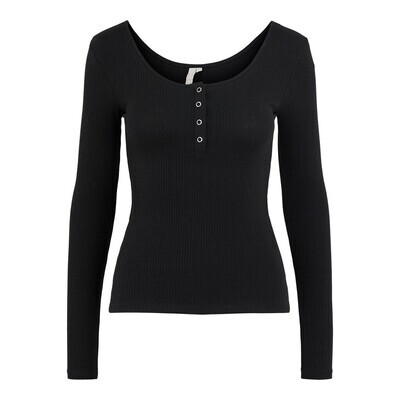PCKITTE LS TOP NOOS BC Black