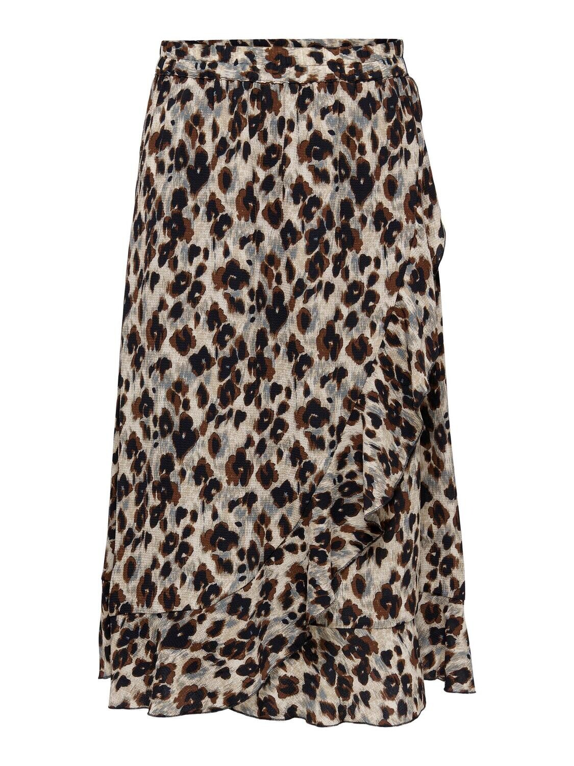 ONLCARLY FLOUNCE LONG SKIRT WVN NOOS Cloud Dancer/NATURE