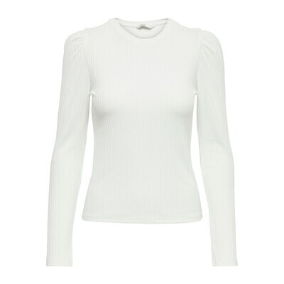 ONLEMMA L/S PUFF TOP JRS Cloud Dancer