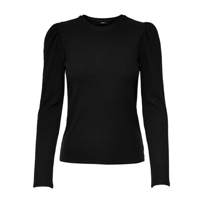 ONLEMMA L/S PUFF TOP JRS Black