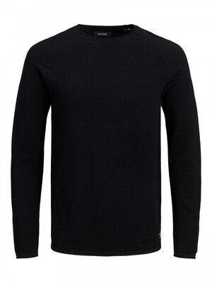 JJEHILL KNIT CREW NECK NOOS Black