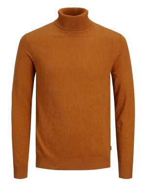 JJEEMIL KNIT ROLL NECK NOOS Umber