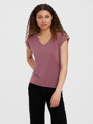 VMFILLI SS V-NECK TEE GA NOOS Rose Brown