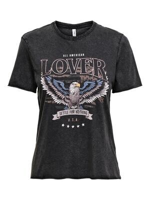 ONLLUCY REG S/S TOP JRS NOOS Black-LOVER