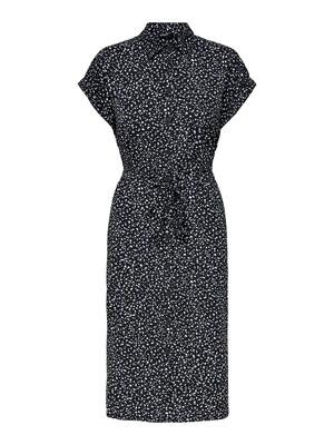 ONLHANNOVER S/S SHIRT DRESS NOOS WVN Black/CONFETTI