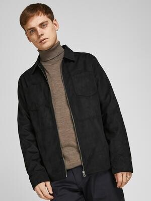 JPRBLACOOPER PU SHIRT JACKET SN Black