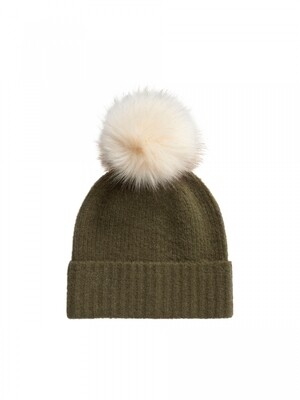 PCDIANA WOOL HOOD NOOS Winter Moss
