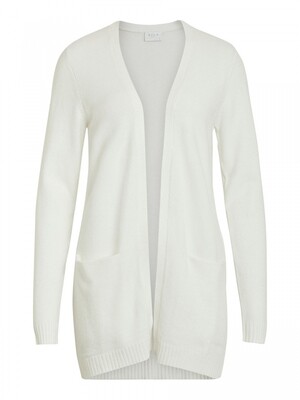 VIRIL OPEN L/S KNIT CARDIGAN - NOOS White Alyssum