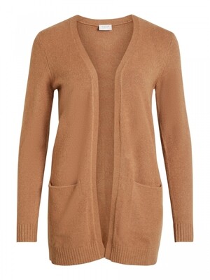 VIRIL OPEN L/S KNIT CARDIGAN - NOOS Tigers Eye MELANGE