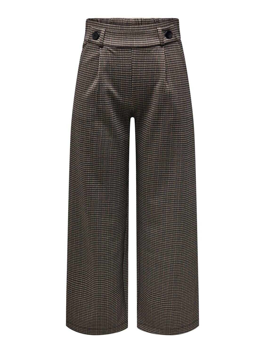 JDYGEGGO MIA LONG CHECK PANT JRS NOOS Cobblestone-MINI CHECK