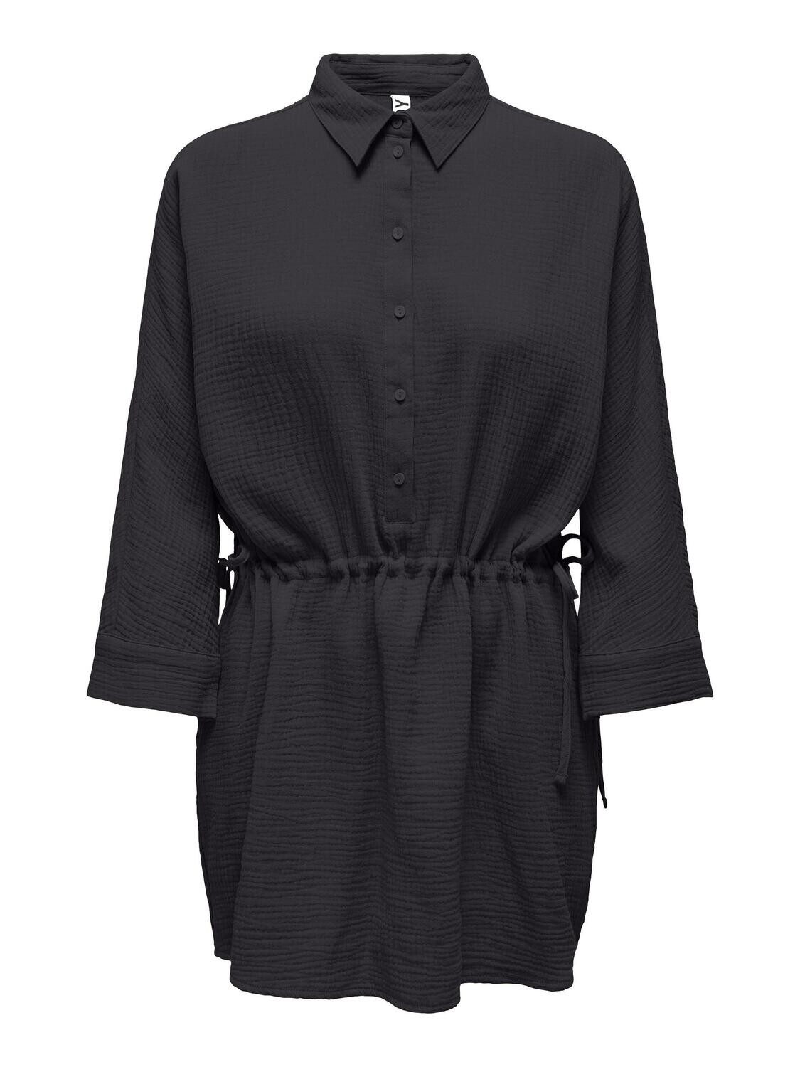 JDYTHEIS 3/4 SHIRT DRESS WVN Phantom