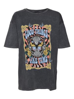 VMFOREVER 2/4 OVERSIZED PRINT TSHIRT EXP Black-GOOD THINGS