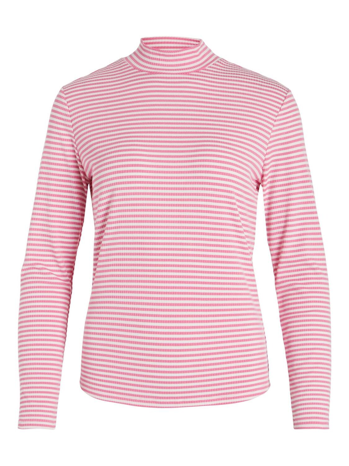 VITHESSA L/S HIGH NECK TOP Fuchsia Pink/CLOUD D