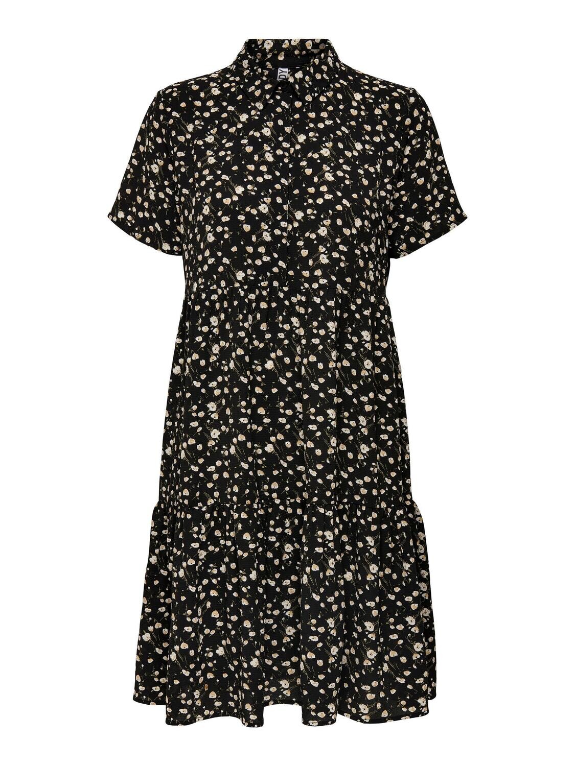 JDYPIPER S/S SHIRT DRESS WVN NOOS Black-NEW WHEAT AND WHITE TUL