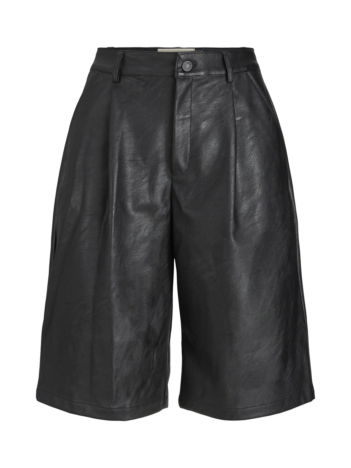 JXJADEN FAUX LEATHER BERM HW SHORTS NOOS Black/MATTE