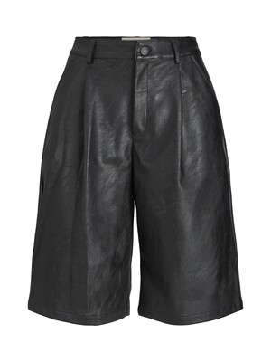 JXJADEN FAUX LEATHER BERM HW SHORTS NOOS Black/MATTE